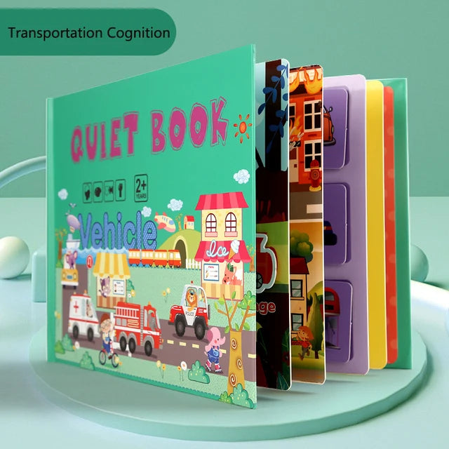 Montessori  Busy Book My First Quiet Book Paste Learning Educational Toys Books  Matching Game Toys for 1 to 3 Y