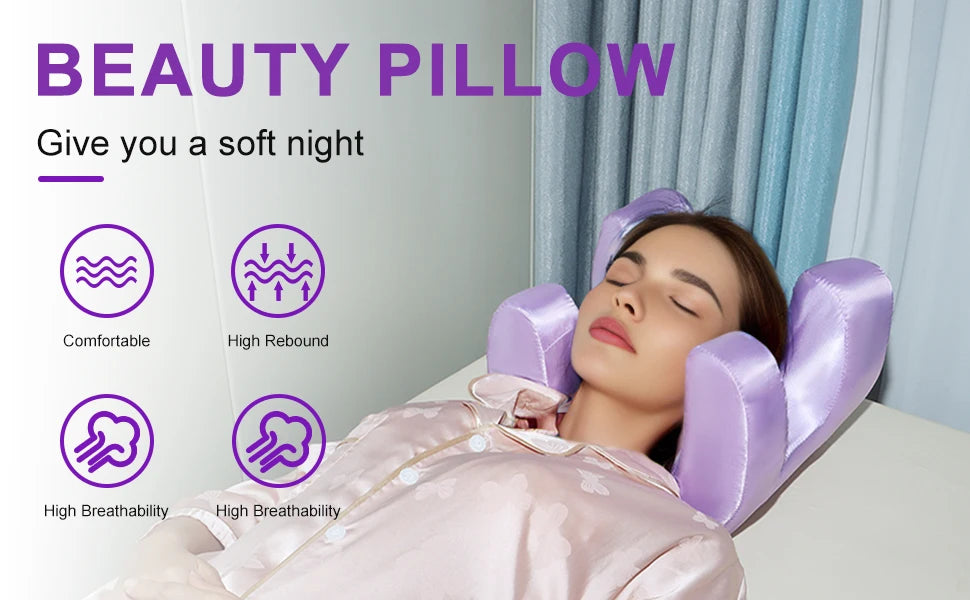 Face Pillow Memory Foam Face Relaxed Beauty Sleep Wrinkle Prevention Anti Aging Anti Wrinkle Beauty Bed Pillow