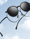 Fashion Polarizing Clip Eyewear UV Retro Round Multifunctional Optical Prescription Eyeglasses Frame For Men and Women