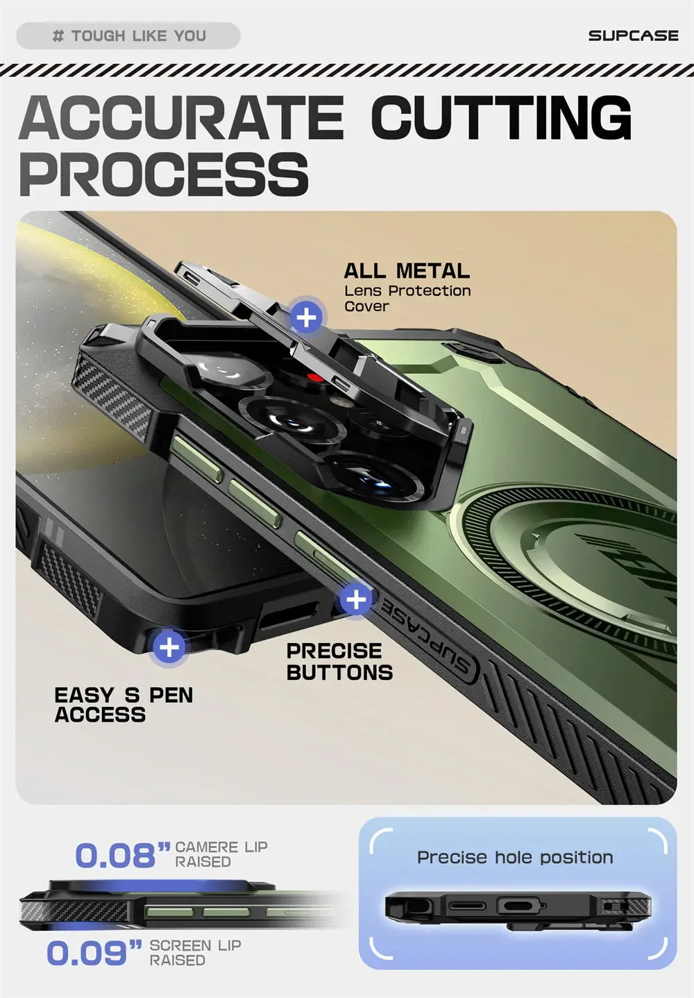 For Samsung Galaxy S25 Ultra Case UB Mag XT Heavy Duty Rugged Strong  Phone Case with Camera Cover Kickstand