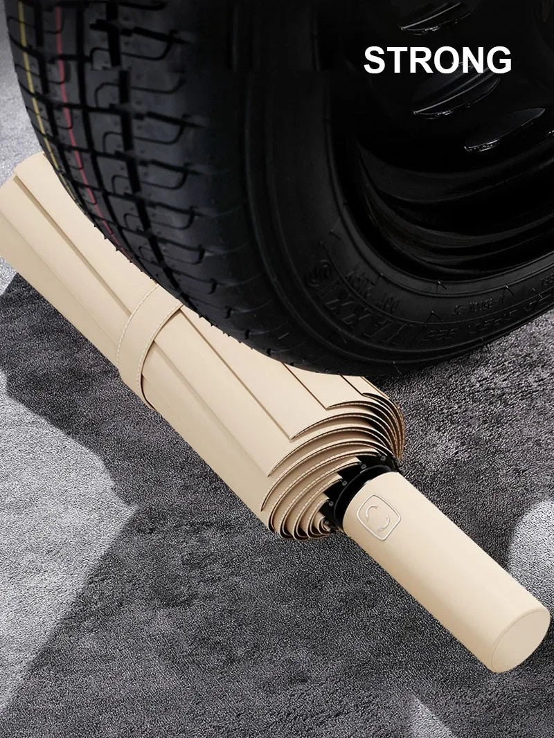 Large Automatic Folding Umbrella 24 Bone Windproof UV Protection Waterproof Travel Umbrella