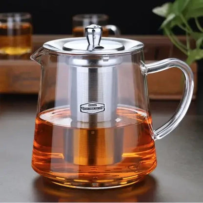 Induction cooker special pot boil tea dedicated cooker glass pot stainless steel liner kettle flower tea pot