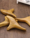 1 PC Neck Foot Wood Trigger Point Massage Gua Sha Tools,Home Gym Professional Wooden Therapy Massage Tool for Back Leg Hand Face