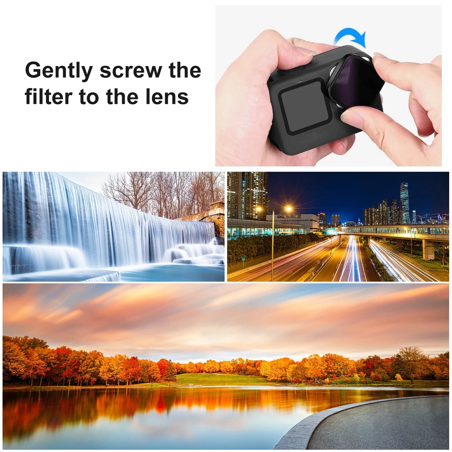 Action Camera CPL ND32 ND16 ND8 UV Lens Filter For GoPro Hero11 Black / Hero11 Black mini / HERO10 Black / HERO9 Black