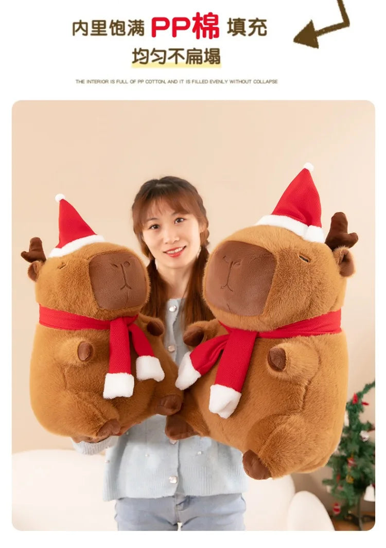 New 50cm Kawaii Capybara Plush Toy Capybara Stuffed Doll Christmas Gift Kids Birthday Xmas Present Cuddly Pillow Factory