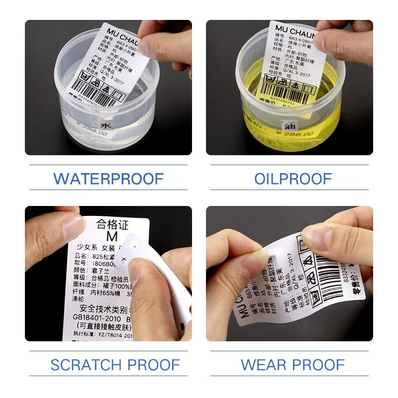B21 / B21 Pro Thermal Label Printer, Bluetooth Wireless Sticker Maker 20–50mm, Portable Inkless Barcode Label Printer for Office & Retail