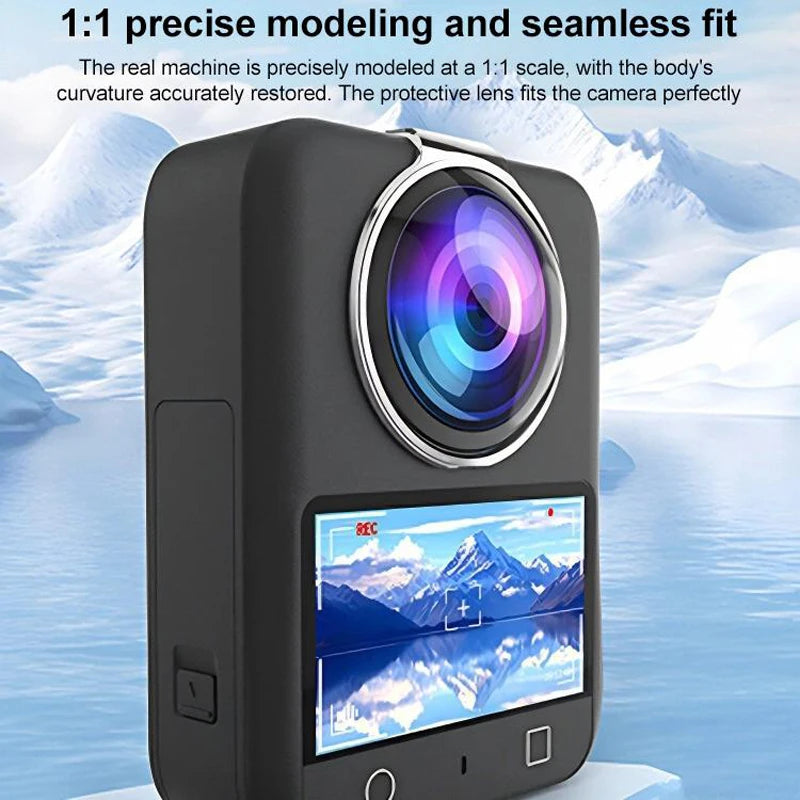 For DJI Osmo 360 Action Camera PC Lens Guard Protective Cover Anti-collision Anti-scratch Lens Cap Accessories