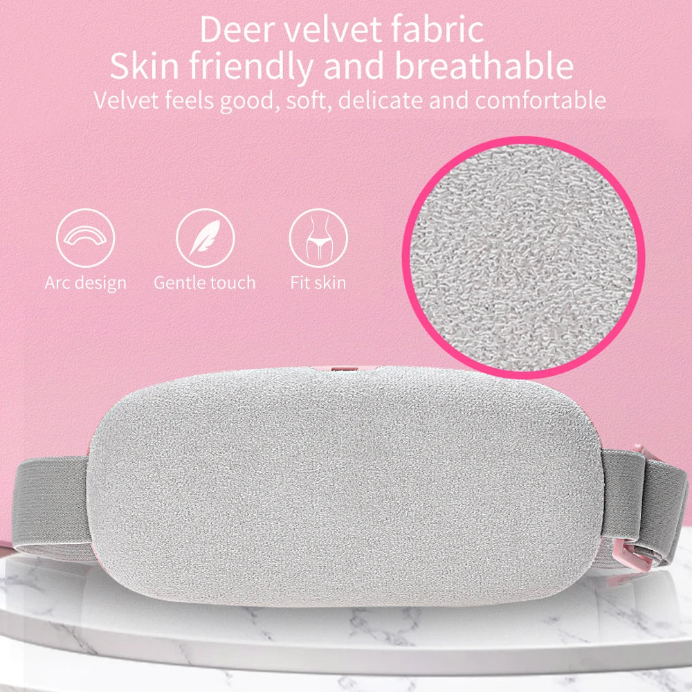 Warm Uterine Belt Girls and Ladies' Three-speed Hot Compress Massager Abdomen Waist Relieve Menstrual Pain USB Charging