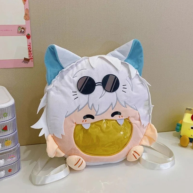 Anime Character Plush Itabag Backpack Soft Crossbody Bag