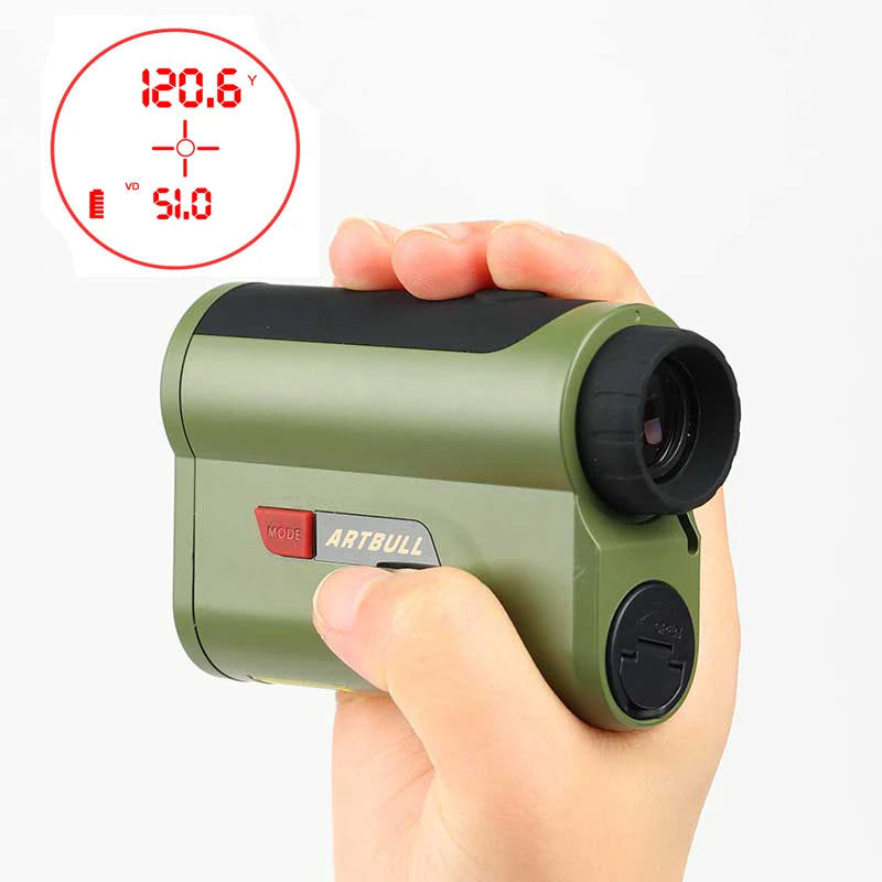 OLED Red Display 1200Yard / 2000Yard Laser Rangefinder with 7X Magnification
