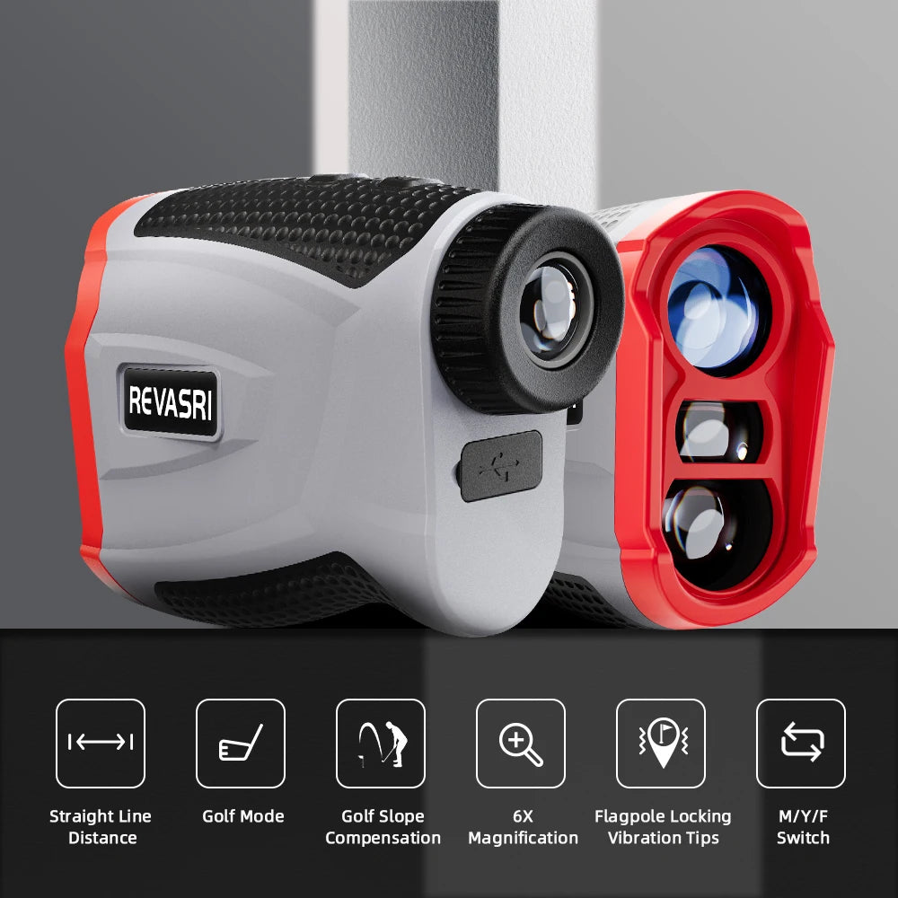 Golf Laser Rangefinder Outdoor Sport 6X Magnification Range Finder Monoculars Telescop Professional Golf Distance Meter