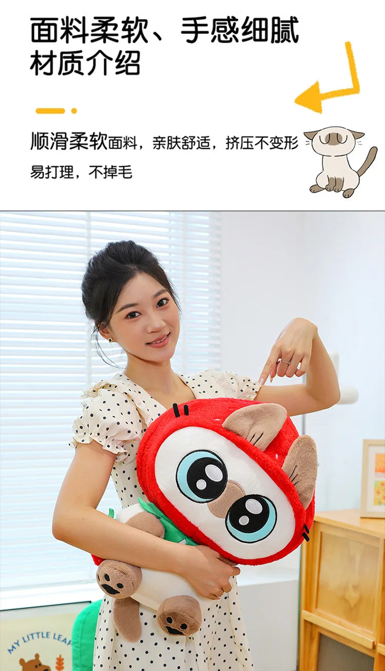 Kawaii Siamese Cat Plush Stuffed Doll Pillow Toy