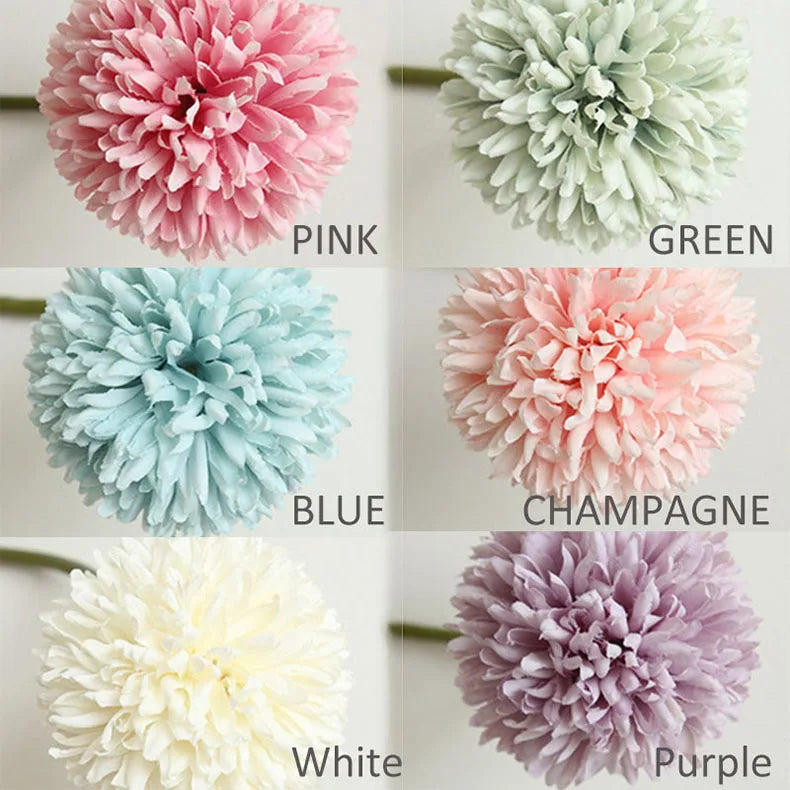 5pcs Artificial Hydrangea Flowers Bouquet for Home Flower Arrangement Decoration Wedding Table Christmas Decoration Dandelion