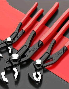 7/10/12 Inch Water Pump Pliers Quick-Release Plumbing Pliers Pipe Wrench Adjustable Water Pipe Clamp Pliers Household Hand Tools