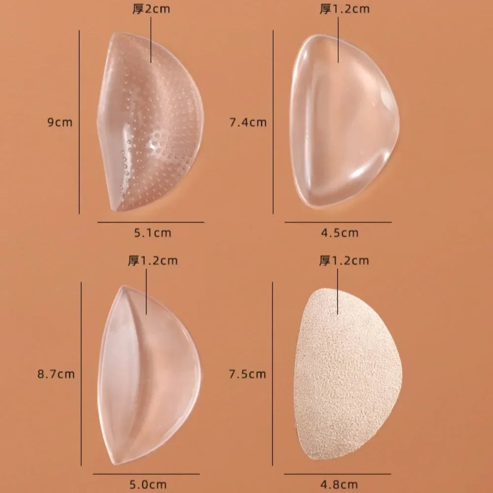 Orthotic Arch Foot Care Comfort Pain Silicone Orthopedic Insoles for Shoes Women Flat Feet Arch Support Self-adhesive Foot Pads