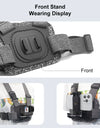 Adjustable Body Mount Belt Chest Strap with J Hook Mount & Long Screw & Phone Clamp for iPhone for Gopro Action Camera