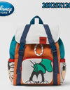 Disney Cartoon Backpack Women's Mickey Mouse Donald Duck Pattern Student School Bag Large Capacity Backpack Girls Shoulder Bag