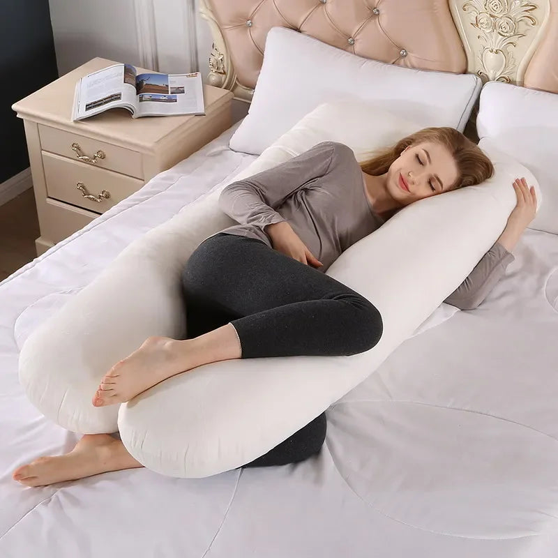 Soft Fleece Pregnant Pillow Gravida U Type Lumbar Pillow Multi Function Side Protect Cushion for Pregnancy Women Dropshipping
