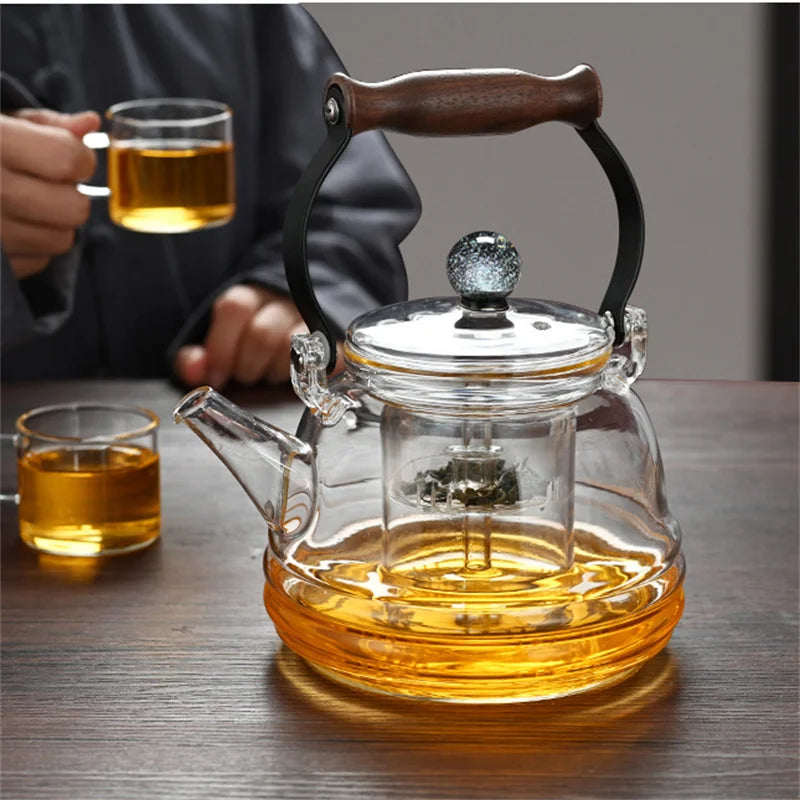 1000ml Stovetop Safe Borosilicate Glass Teapot with Infuser