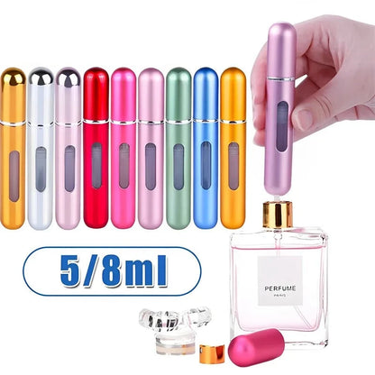 5/8ml Mini Portable Refillable Perfume Bottle with Spray Scent Pump Home Travel Empty Cosmetic Containers Spray Atomizer Bottles