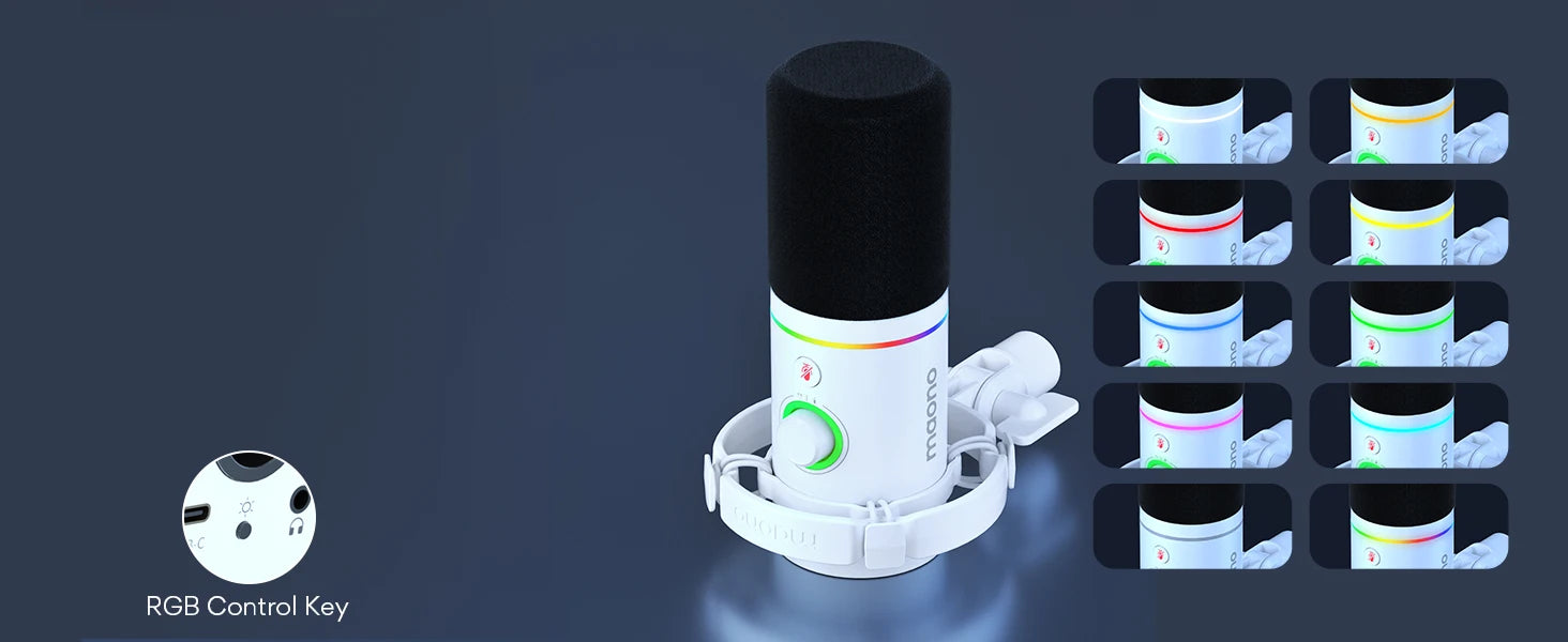 PD200X RGB Gaming Microphone Dynamic Microphone USB/XLR Dual Mode Microphone Podcast Mic RGB USB Gaming Mic XLR Mic