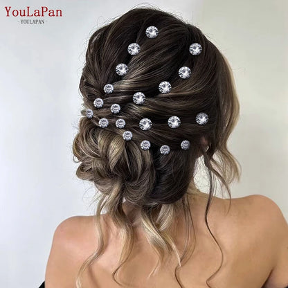 Rhinestone Hair Pin Set Hair Clips Bridal Wedding Hair Accessories Girls Hairpin Bride Headwear