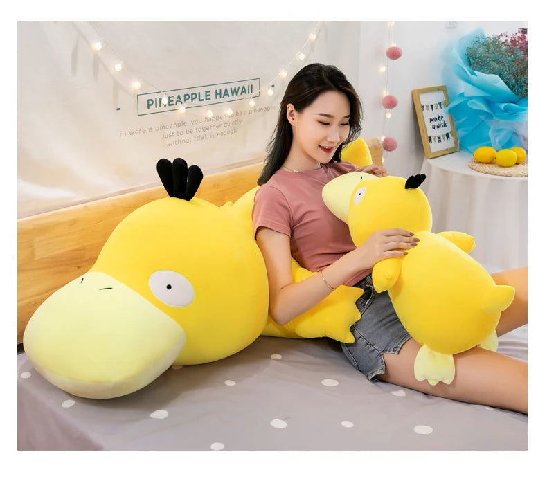 Psyduck Plush Stuffed Animal Lying Down Soft Pillow