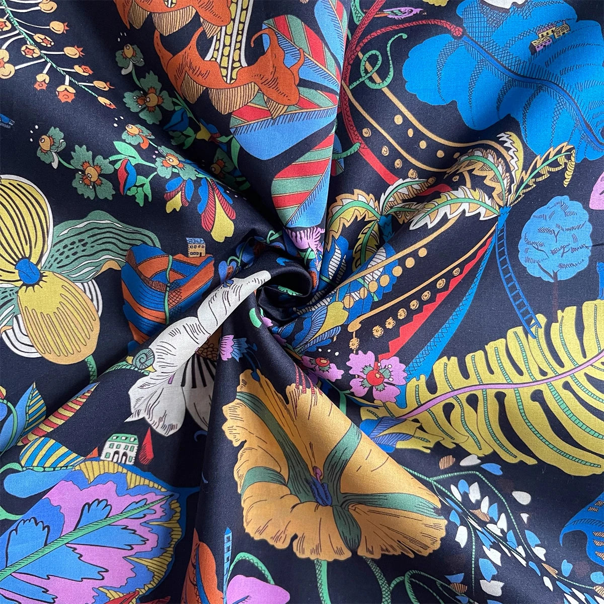 100% cotton Fantasyland Like liberty tana lawn fabric 80s Poplin printing Sewing fabric Making Dress Clothing Handmade DIY Cloth