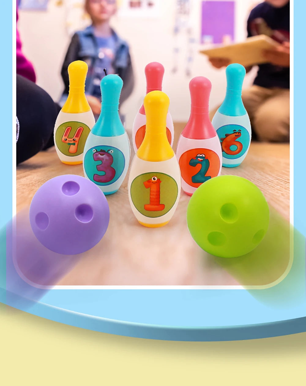 Bowling Set Education Toys For Kids Toddlers Animal Number Learning  Indoor Outdoor Sports Games Toys for Kids Baby Gift