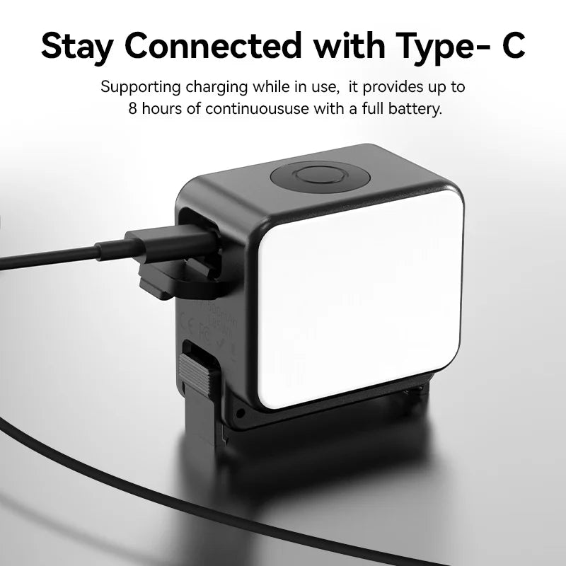 IPX5 Waterproof LED Video Fill Light, Magnetic Mini Light for DJI Osmo Action 5/4/3 & Pocket 3