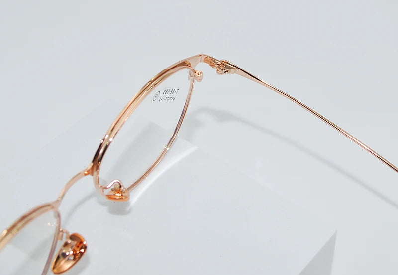 Retro Cat Eye Butterfly Eyewear Ultra Light Alloy Spectacle Optical Prescription Glasses Frames