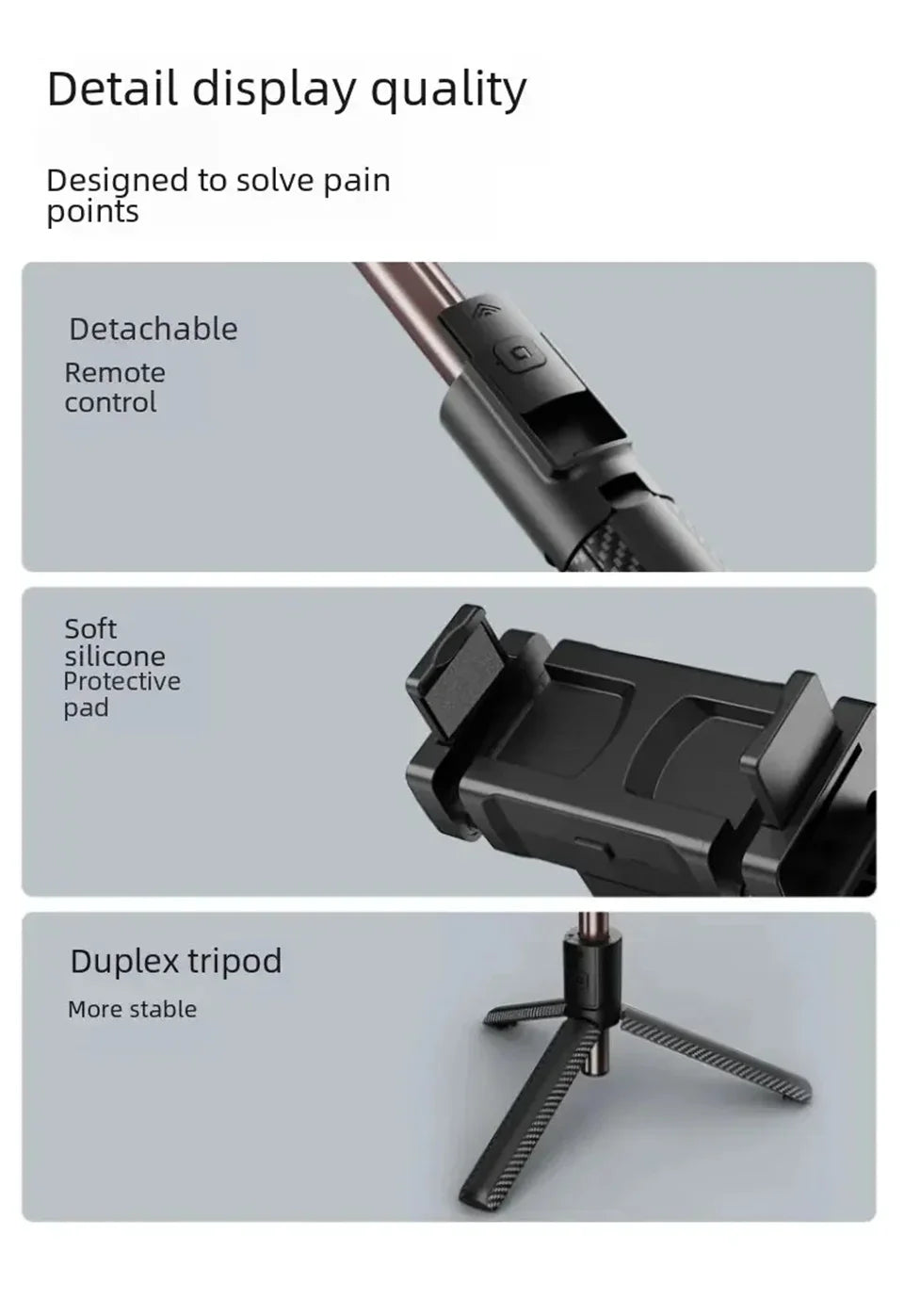 Bluetooth Handheld Gimbal Stabilizer Mobile Phone Selfie Stick Aluminum Alloy Adjustable Tripod for Smartphone Live
