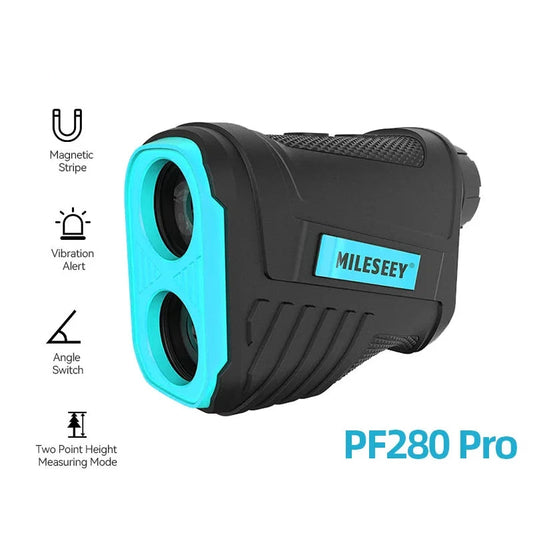 PF280 Pro Golf Laser Rangefinder 600M Rechargeable Distance Meter with Vibration & Magnetic Stripe for Golf Hunting