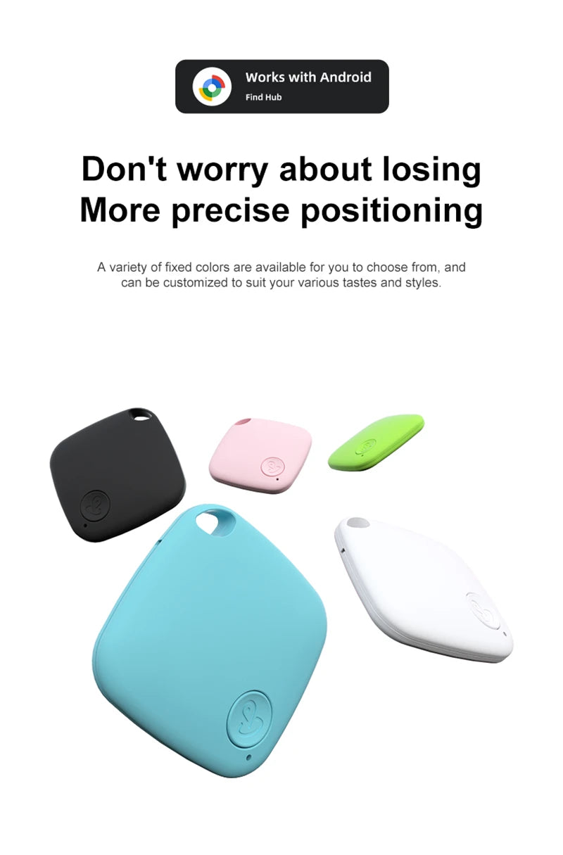Mini Android Global Position Systm Tracker Tag Google Find Anti Loss Global Positioning Locator Compact Portable Long Battery Life For Pet