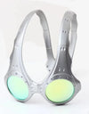 Sunglasses Retro Round Headband Personalized Trend Eyewear Anti-Blue Light UV Protection Full Metal Frame Party Jewelry