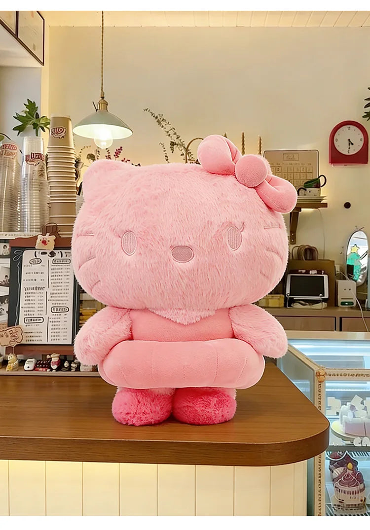 Sanrio Style Tie Dye Plush Doll Pillow Soft Stuffed Toy