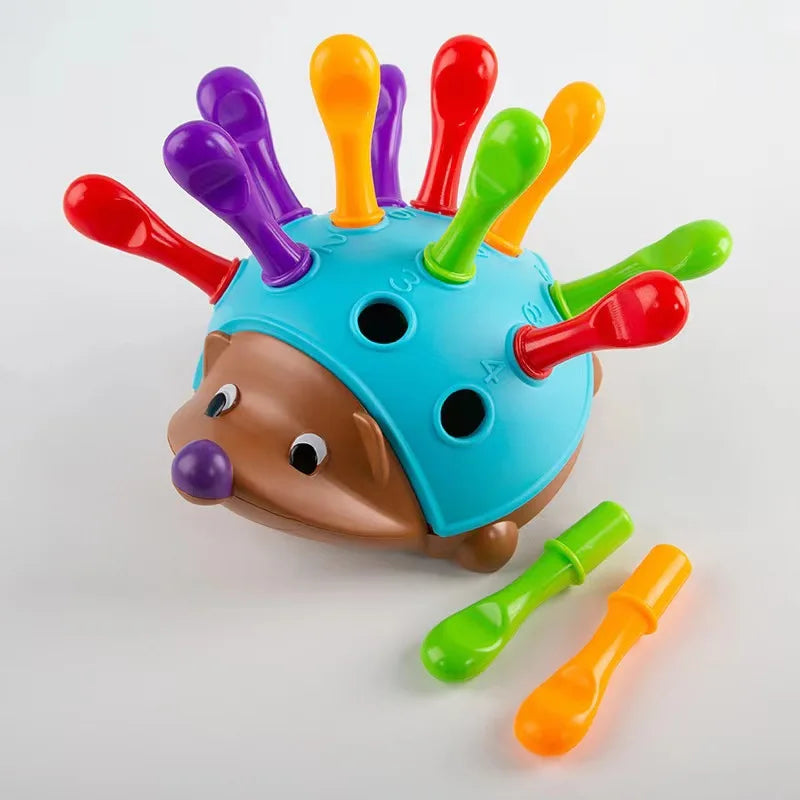 Heddgehog Insert Educational Toy Montessori Toys Training Focused on 's Fine Motor Hand-Eye Coordination Fight Inserted