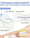 Body Memory Cotton Leg Pillow Home Foam Pillow Sleeping Orthopedic Sciatica Back Hip Joint for Pain Relief Thigh Leg Pad Cushion