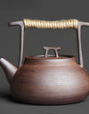 350ml Japanese Style Teapot Handmade Retro Coarse Pottery Stoneware Kungfu Tea Ceremony Portable Tea Maker Ceramic Teapot Teaset
