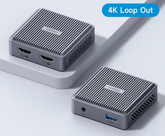 4K HDMI-Compatible Video Capture Card Loop Out for Game Recording Live Streaming 1080P Grabber MS2131 for PS4/5 Switch