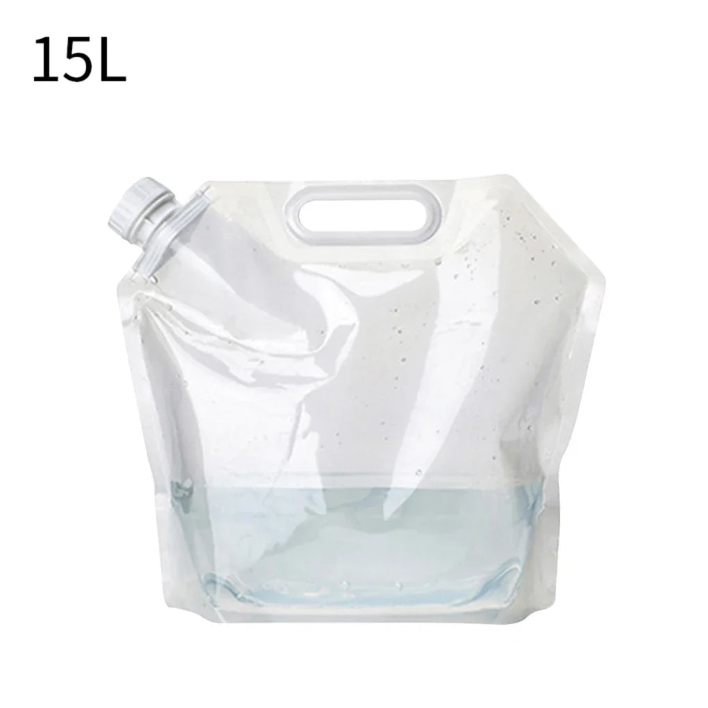 5/10/15L Outdoor Camping Water Bag Portable Folding Bucket Large Capacity Water Container with Handle Travel Camping Supplies