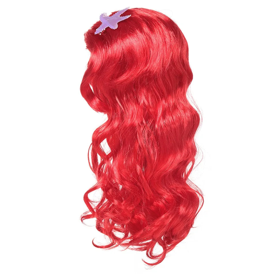 Fancy Princess Dress Ariel Little Mermaid Clothing Girls Party Vestidos Carnival  Cosplay Costume
