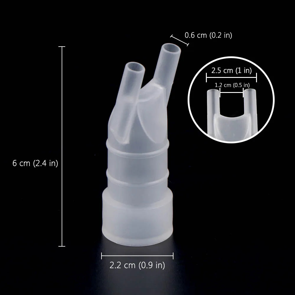 Food Grade Plastic Mouthpiece/Mouth Tube Nose Inhaler Set Accessories For Universal Household Compressor Nebulizer Inhalation