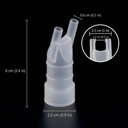 Food Grade Plastic Mouthpiece/Mouth Tube Nose Inhaler Set Accessories For Universal Household Compressor Nebulizer Inhalation