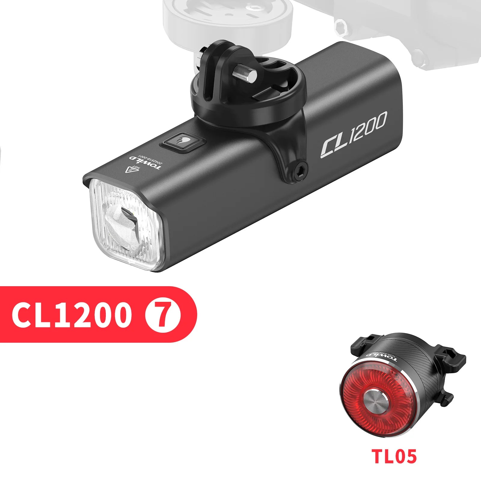 CL1200 Bicycle Light With Cut-off Line Beam 1200LM Rechargeable 5000mAh Led Bike Front Lights IPX6 MTB Cycling Headlights