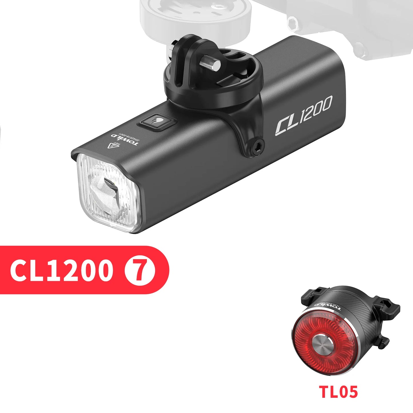 CL1200 Bicycle Light With Cut-off Line Beam 1200LM Rechargeable 5000mAh Led Bike Front Lights IPX6 MTB Cycling Headlights