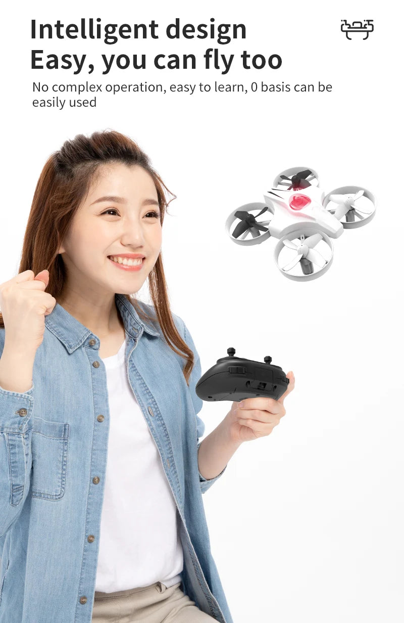 Mini Rc Drone 4Ch 6-Axis Headless Mode Helicopter 360 Degree Flip Remote Control Quadcopter Toys Plane UFO Mini Drone