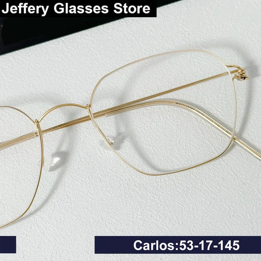 Polygon Titanium Screwless Ultralight Eyeglasses Frame