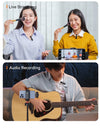 3-in-1 Wireless Lavalier Microphone for iPhone Android PC Computer Camera Real-time Monitoring  Noise Reduction Mic
