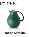 950ml Retro Insulated Flask Kettle Vacuum Thermal Water Coffee Carafe Household Portable Tea Pot Hot Water Bottle